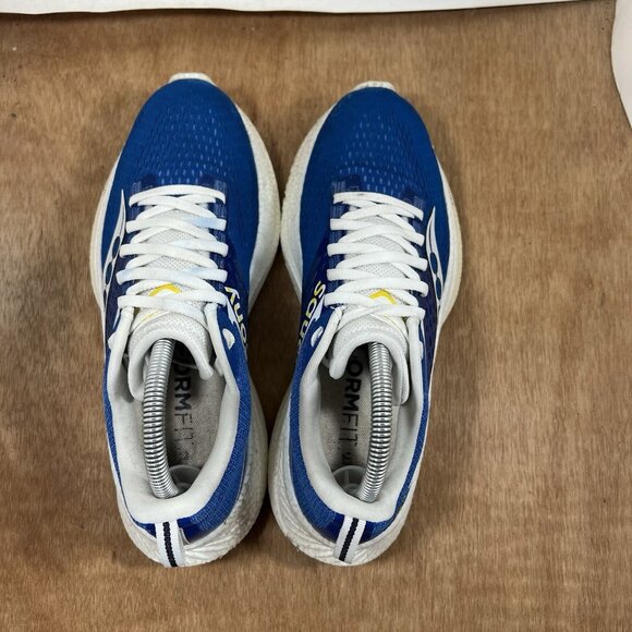 Saucony Ride 17 Womens Size 9 Running Shoes Cobalt Blue White - Picture 5 of 10